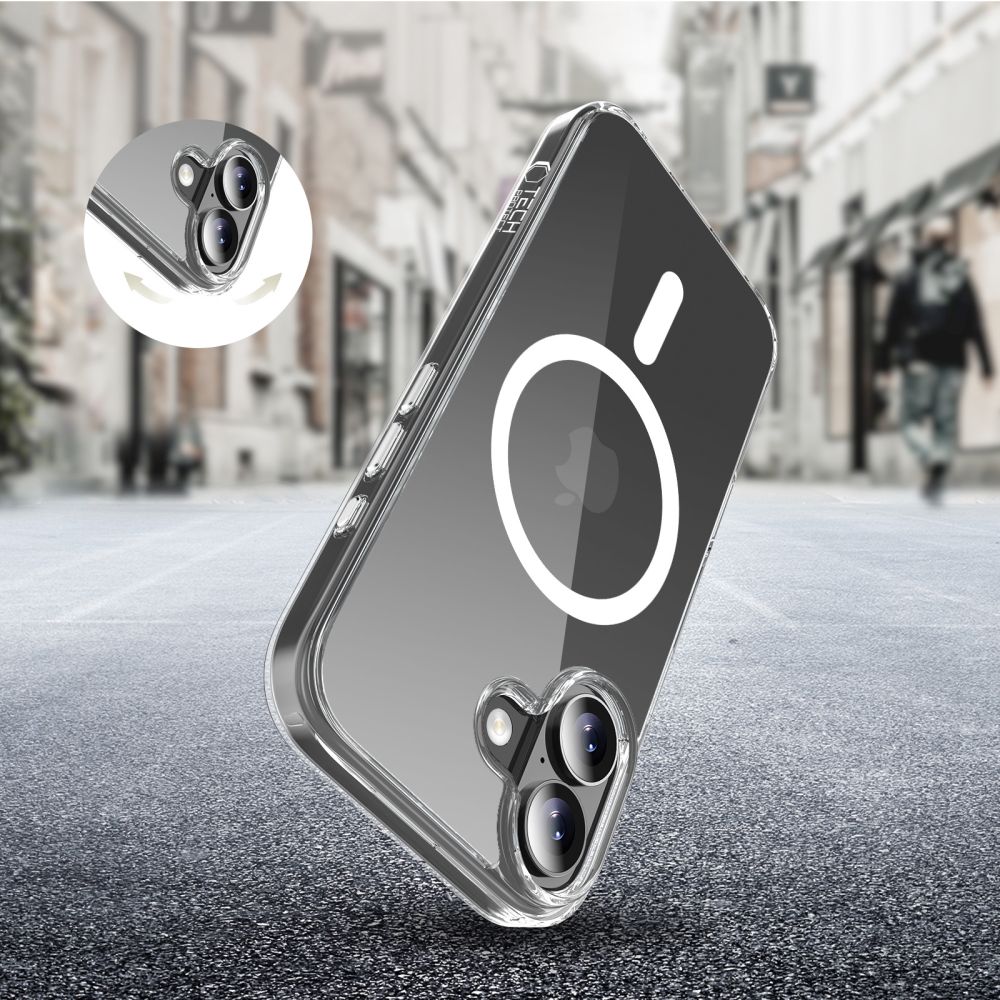 Tech-Protect Flexair Hybrid CC MagSafe MagCase iPhone 17 vāciņš – caurspīdīgs | Phone Case Cover (3)