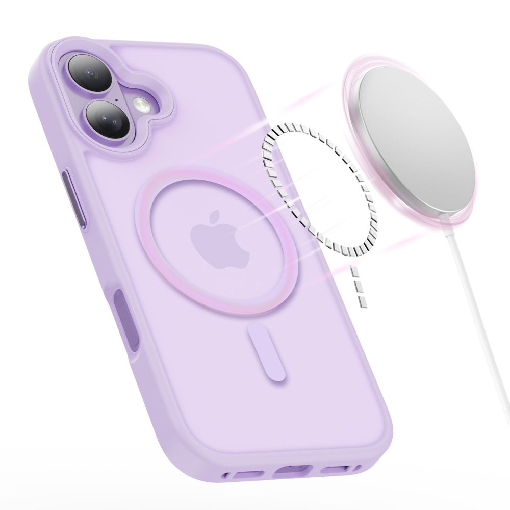Tech-Protect MagMat MagSafe vāciņš iPhone 17 telefonam – violets | Phone Case Cover (1)
