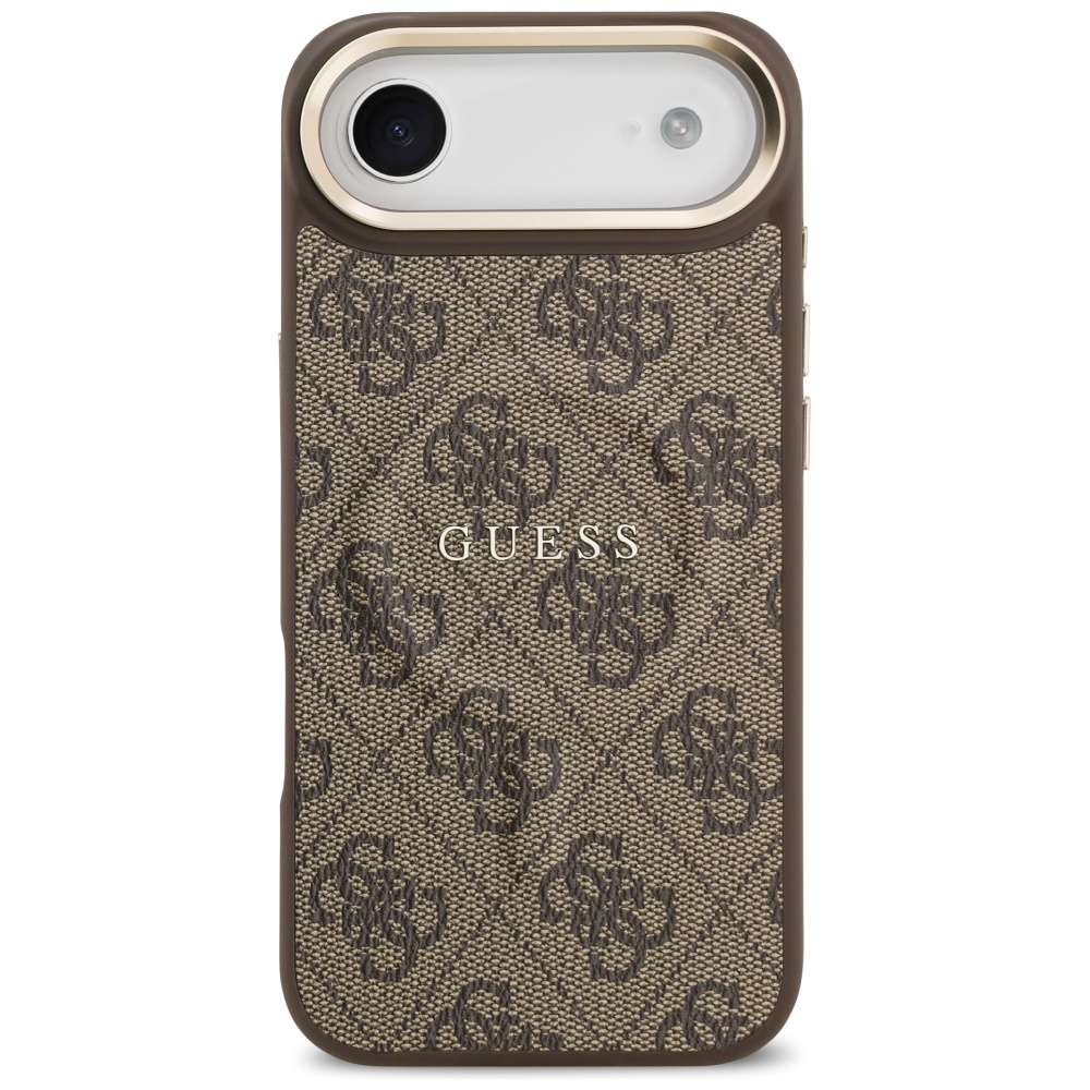 Guess 4G PU Classic Logo MagSafe Maciņš ar MagSafe iPhone 17 Air tālrunim – brūns | Phone Case Cover (1)