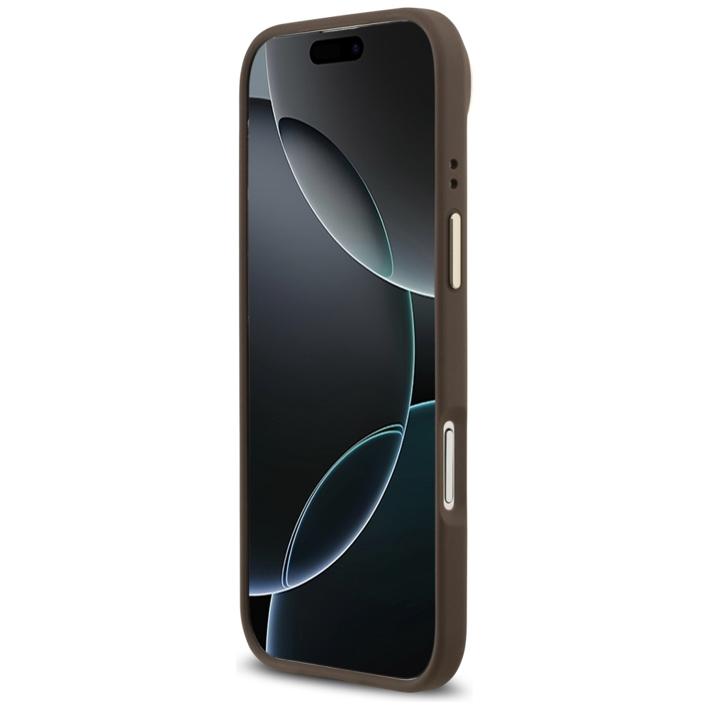 Guess 4G PU Classic Logo MagSafe Maciņš ar MagSafe iPhone 17 Air tālrunim – brūns | Phone Case Cover (3)