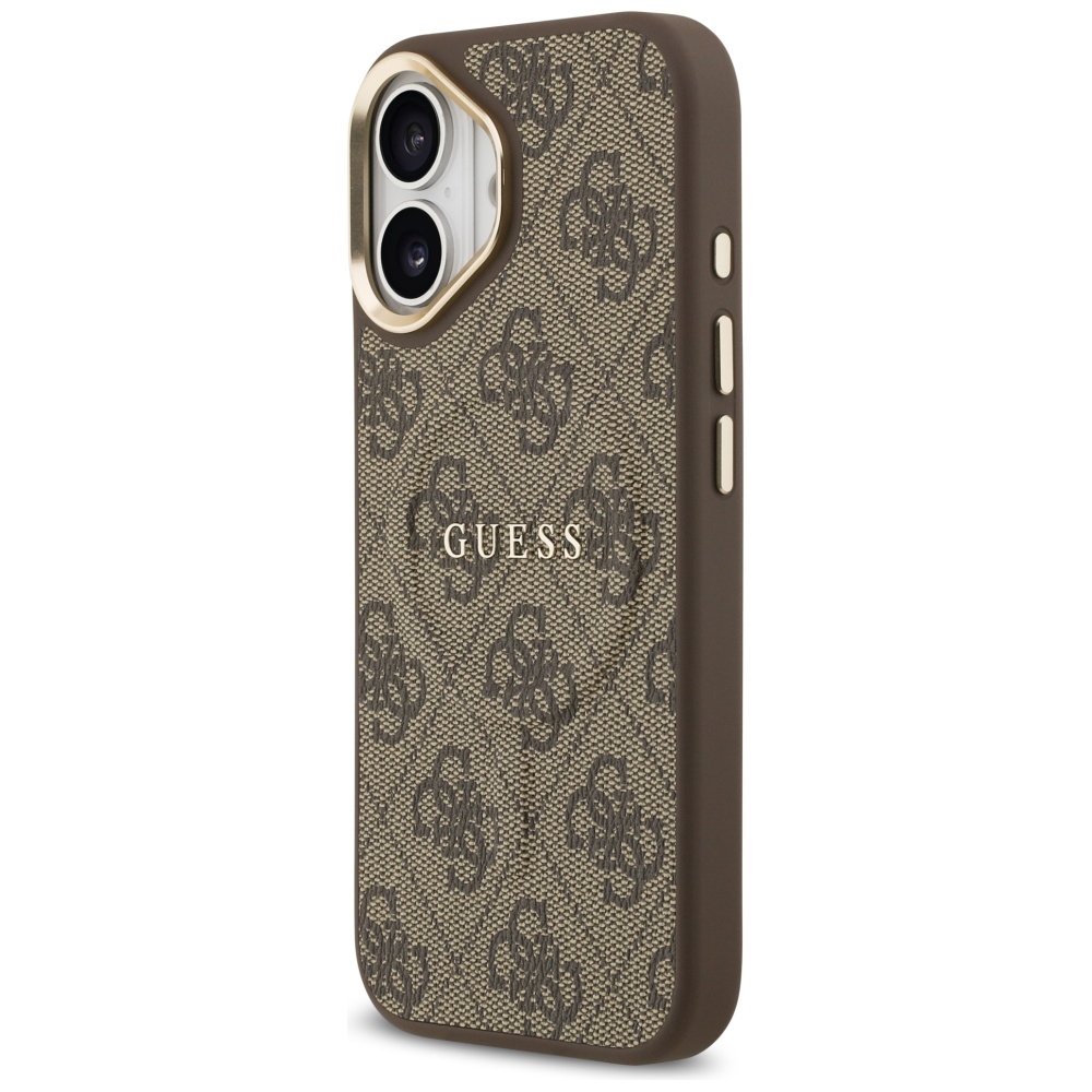 Guess 4G PU Classic Logo MagSafe Maciņš iPhone 17 telefonam – brūns | Phone Case Cover (0)