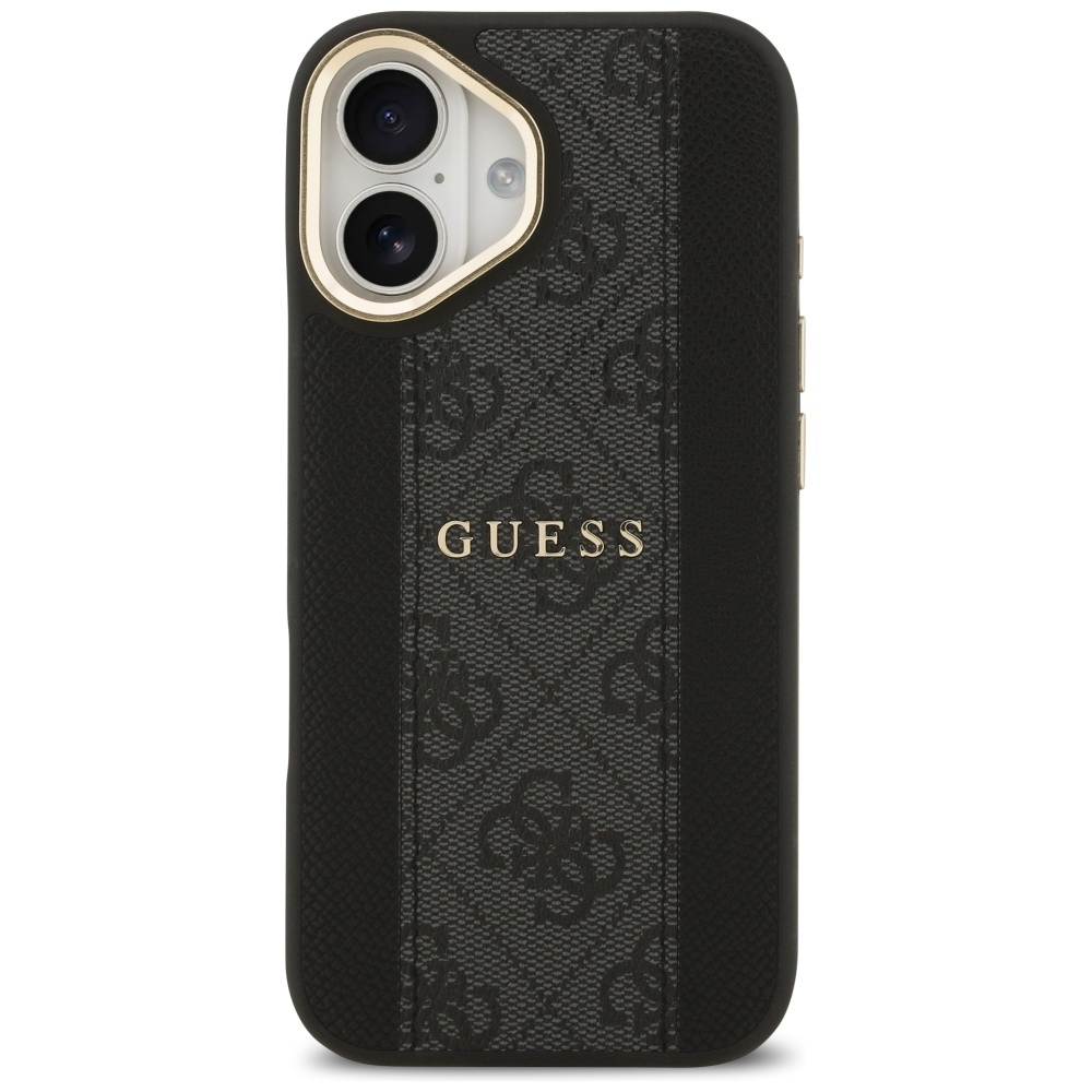 Guess 4G Stripe MagSafe telefona vāciņš iPhone 17 – melns | Phone Case Cover (1)