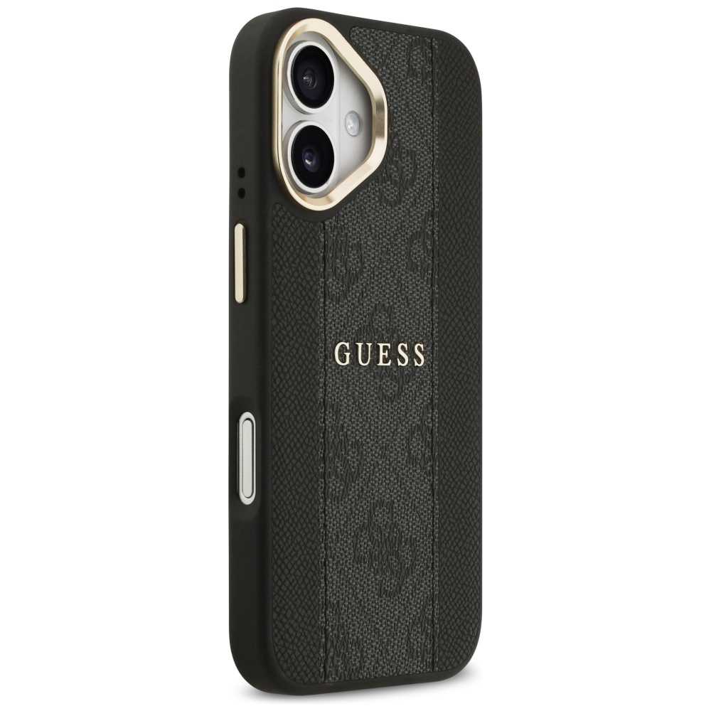 Guess 4G Stripe MagSafe telefona vāciņš iPhone 17 – melns | Phone Case Cover (2)
