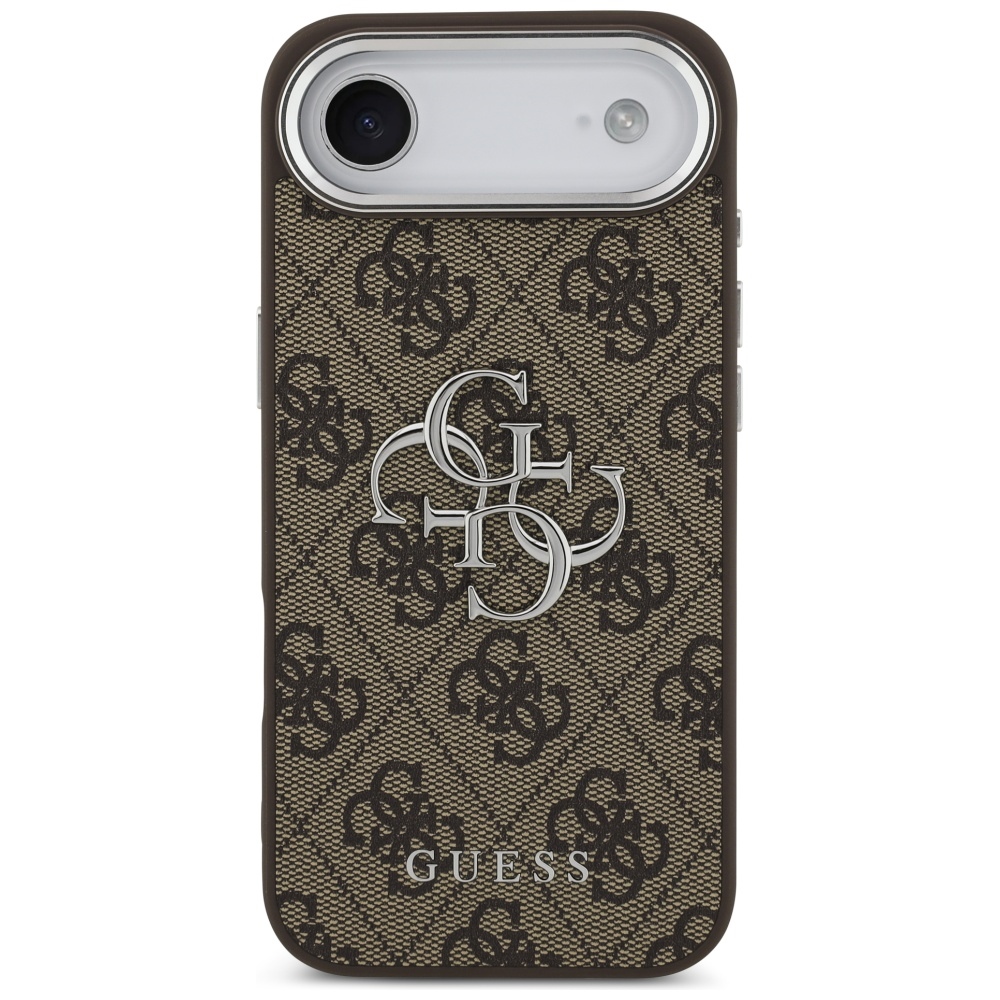 Guess 4G Big 4G Classic Logo maciņš iPhone 17 Air – brūns un sudraba | Phone Case Cover (1)