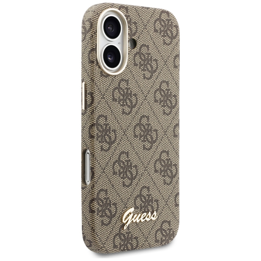 Guess 4G Script MagSafe MagCase iPhone 17 telefonam – brūns | Phone Case Cover (2)