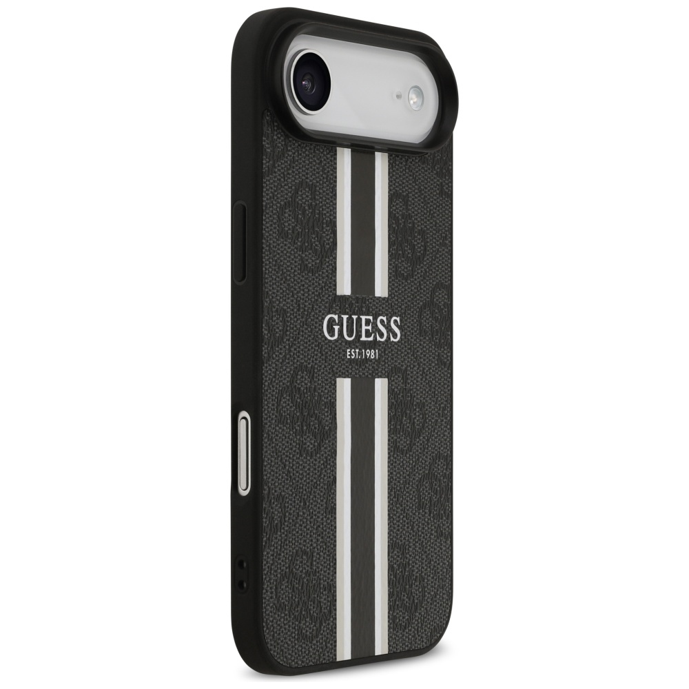 Guess 4G Printed Stripes MagSafe vāciņš iPhone 17 Air – melns | Phone Case Cover (2)