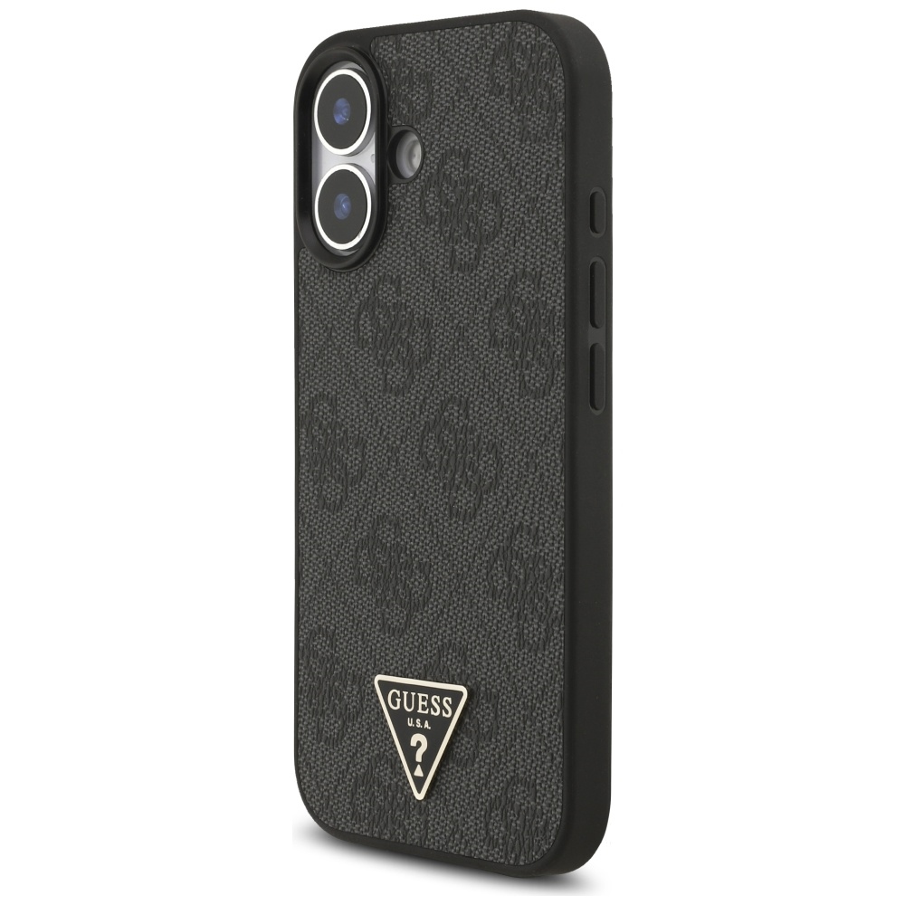 Guess 4G Strap Triangle Logo MagSafe maciņš iPhone 17 telefonam – melns | Phone Case Cover (1)