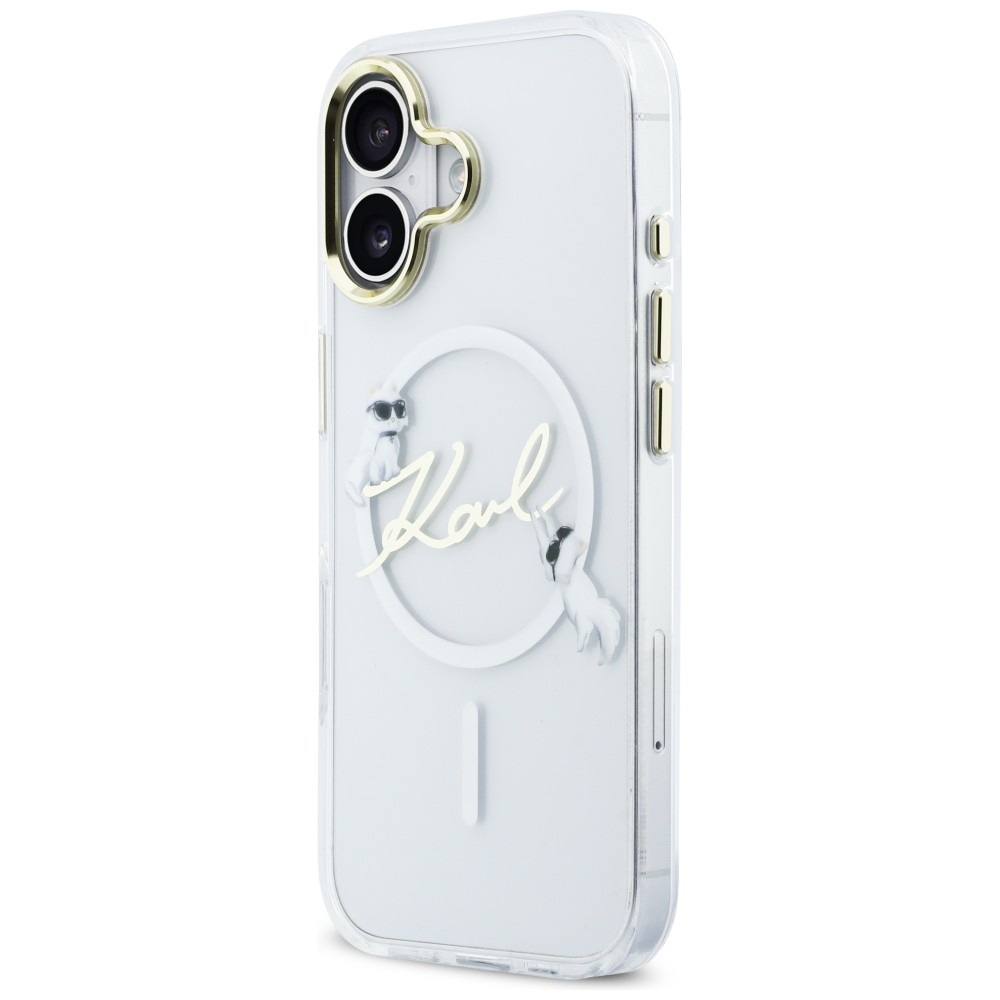 Karl Lagerfeld IML Choupettes Karl Script Logo MagSafe iPhone 17 vāciņš – caurspīdīgs | Phone Case Cover (0)