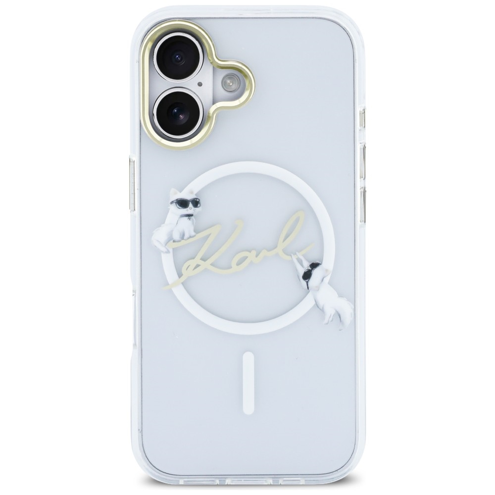 Karl Lagerfeld IML Choupettes Karl Script Logo MagSafe iPhone 17 vāciņš – caurspīdīgs | Phone Case Cover (1)