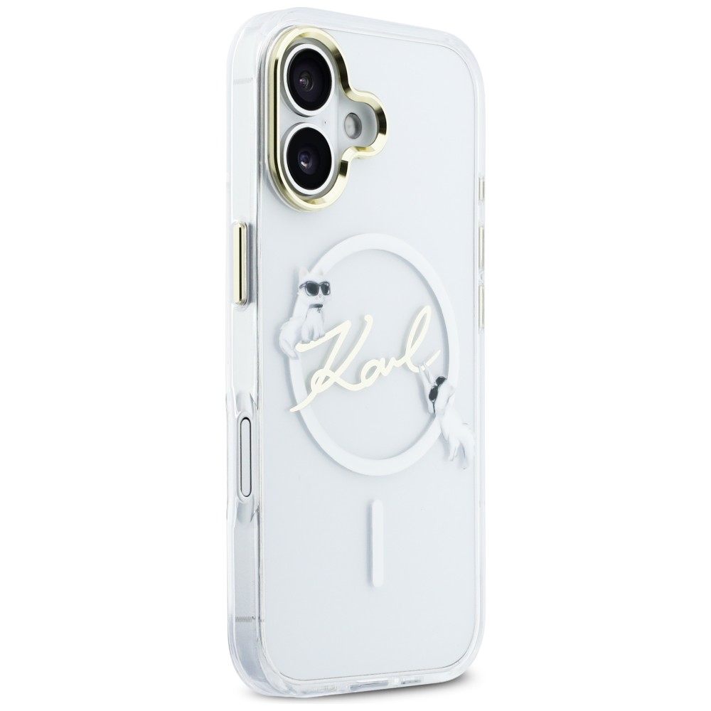 Karl Lagerfeld IML Choupettes Karl Script Logo MagSafe iPhone 17 vāciņš – caurspīdīgs | Phone Case Cover (2)