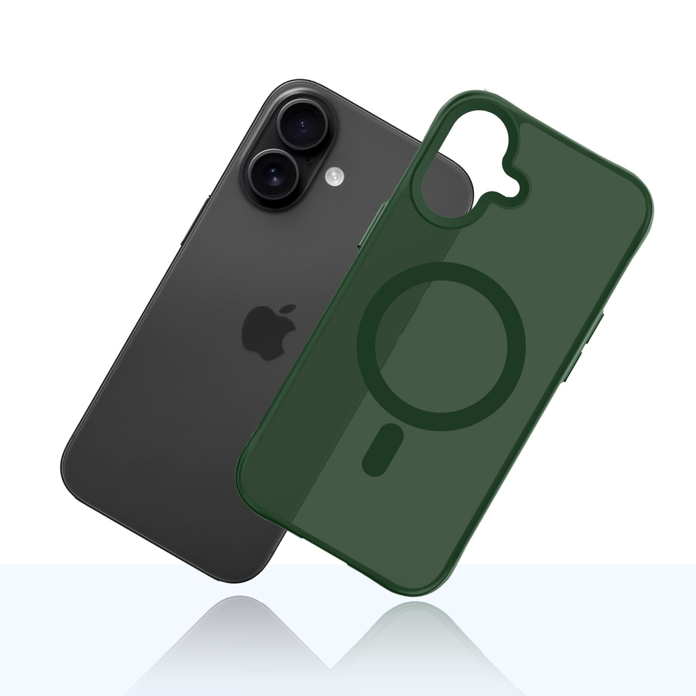 3mk Smoke MagCase iPhone 17 telefonam – zaļš, daļēji caurspīdīgs | Phone Case Cover (3)