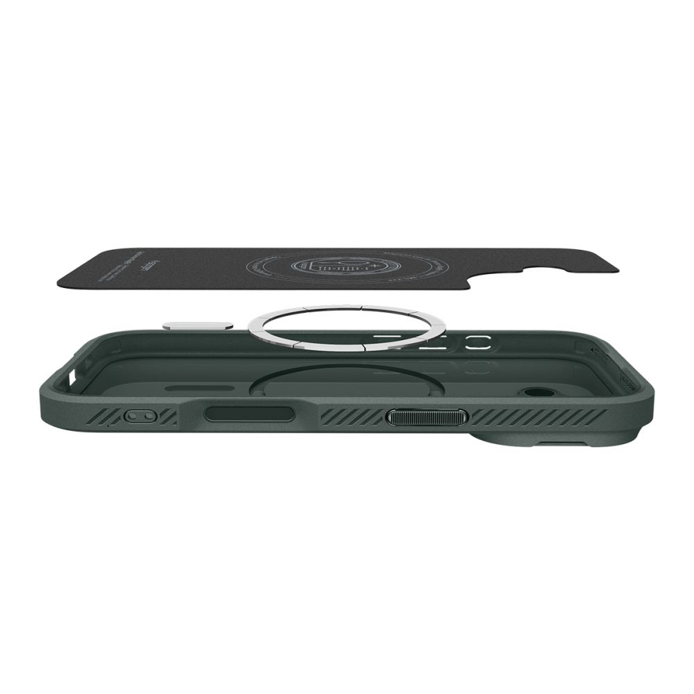 Spigen Optik Armor MagSafe iPhone 17 Vāciņš - Zaļš | Phone Case Cover (3)
