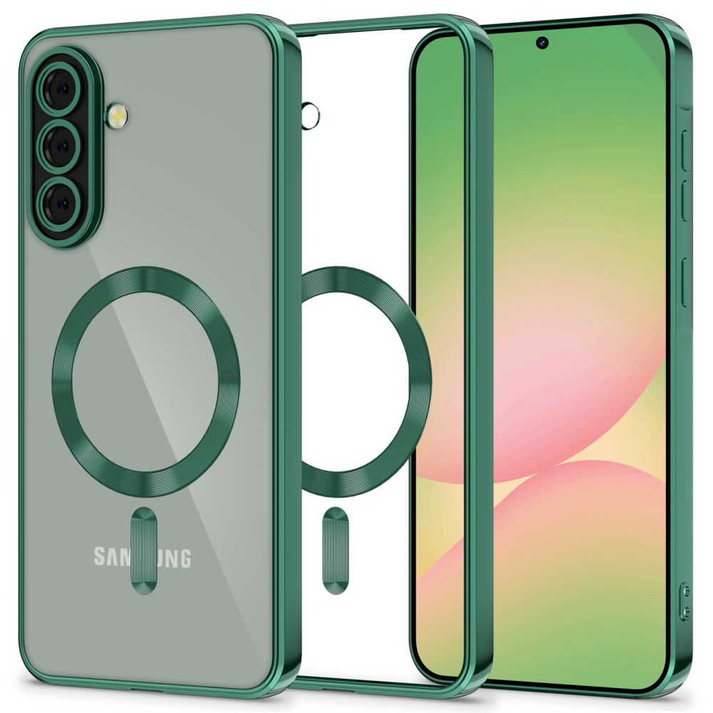 Tech-Protect MagFlex MagSafe vāciņš Samsung Galaxy A56 5G - Caurspīdīgi zaļš | Phone Case Cover Clear Green