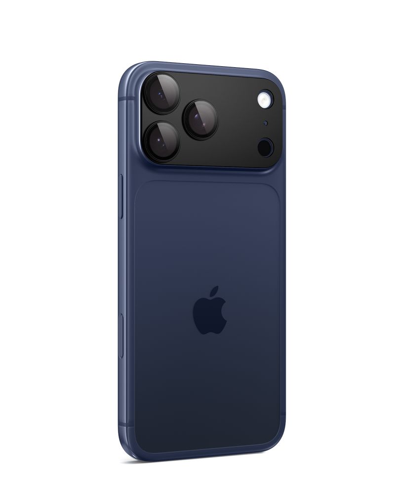 Spigen Optik Pro XL kameras lēcas stikls iPhone 17 Pro – melns | Camera Glass Protector (2)