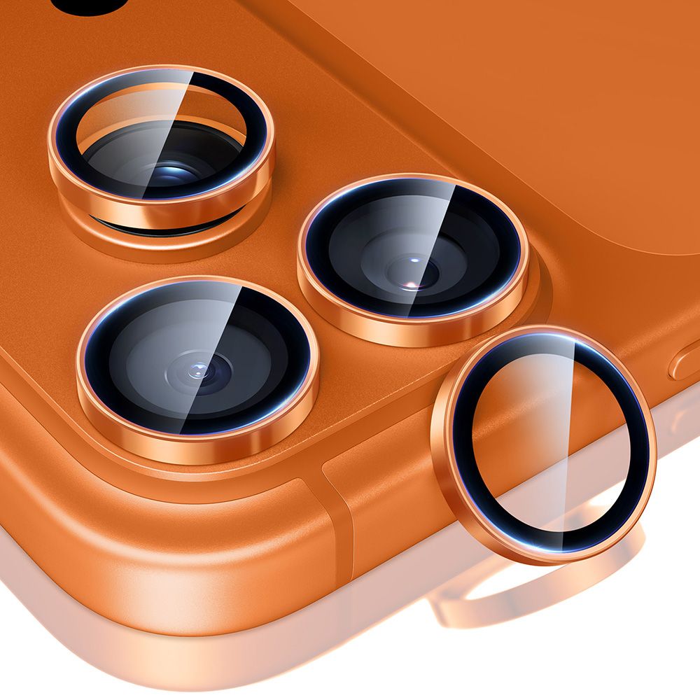 ESR Armorite kameras lēcas stikls iPhone 17 Pro / Max / 15 Pro / Max / 16 Pro / Max / 17 Pro / Max – oranžs |... (0)