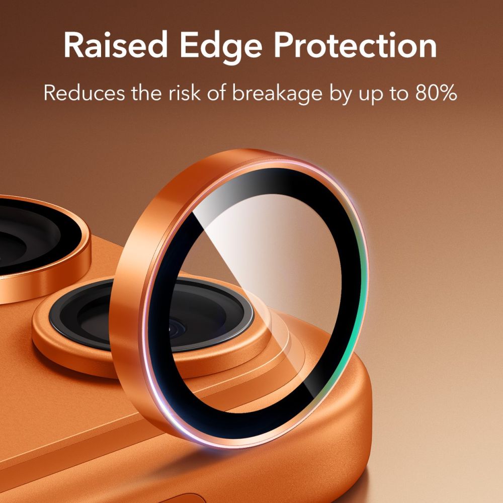 ESR Armorite kameras lēcas stikls iPhone 17 Pro / Max / 15 Pro / Max / 16 Pro / Max / 17 Pro / Max – oranžs |... (2)