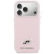 Karl Lagerfeld Karl & Choupette Head Pins Saffiano MagSafe MagCase iPhone 17 Pro – rozā | Phone Case Cover