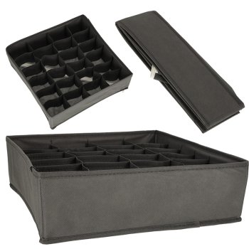 Organizators atvilktnēm ar apakšveļu un zeķēm, 24 nodalījumi | Underwear and Socks Drawer Organiser
