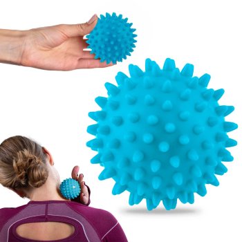 Neo-Sport masāžas un fitnesa bumba 7,5cm NS-957, zila
