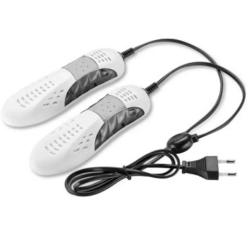 Elektriskais apavu žāvētājs, balts-pelēks