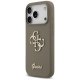 Guess Silicone Big 4G Script silikona maciņš iPhone 17 Pro - brūns | Phone Case Cover