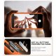 Supcase IBLSN Ares Flip MagSafe Maciņš iPhone 17 Pro – oranžs | Phone Case Cover