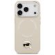 Karl Lagerfeld Karl Pin MagSafe vāciņš priekš iPhone 17 Pro - bēšs | Phone Case Cover