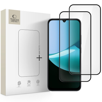 Xiaomi Redmi 15C 4G / 5G / Poco C85 Tech-Protect Glass Fit+ Full Tempered Glass 2x | Pilns Ekrāna Aizsargstikls 2 gab.