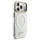 Guess IML Glitters Script Strap MagSafe vāciņš ar MagSafe priekš iPhone 17 Pro – caurspīdīgs | Phone Case Cover