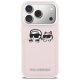 Karl Lagerfeld Karl & Choupette drukas un kabatas maciņš iPhone 17 Pro telefonam – rozā | Phone Case Cover