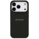 Guess Grained Ring MagSafe vāciņš iPhone 17 Pro tālrunim – melns | Phone Case Cover