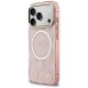 Guess IML Peony Dot MagSafe maciņš ar MagSafe priekš iPhone 17 Pro – rozā | Phone Case Cover