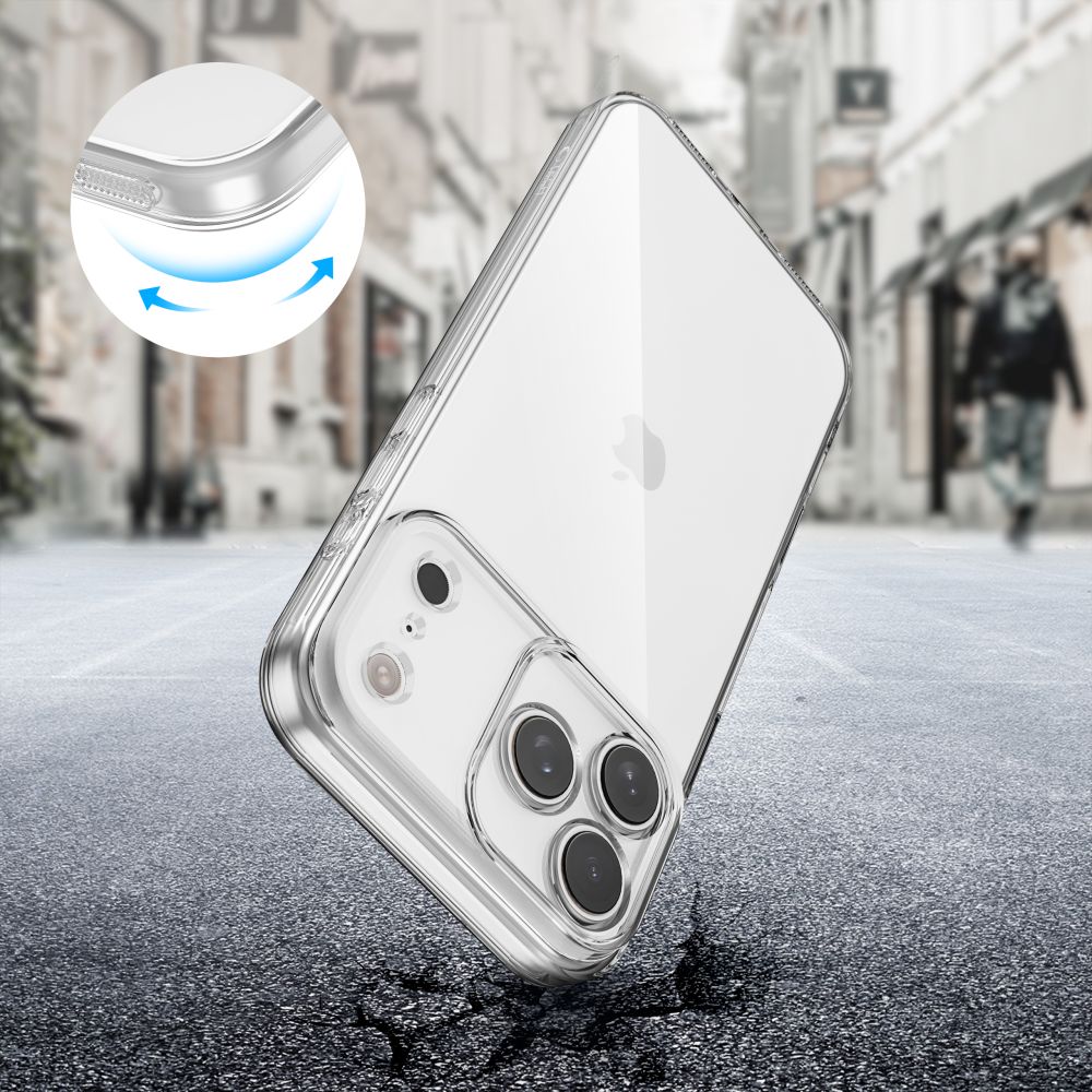 Tech-Protect FlexAir vāciņš iPhone 17 Pro - Caurspīdīgs | Phone Case Cover Clear (1)