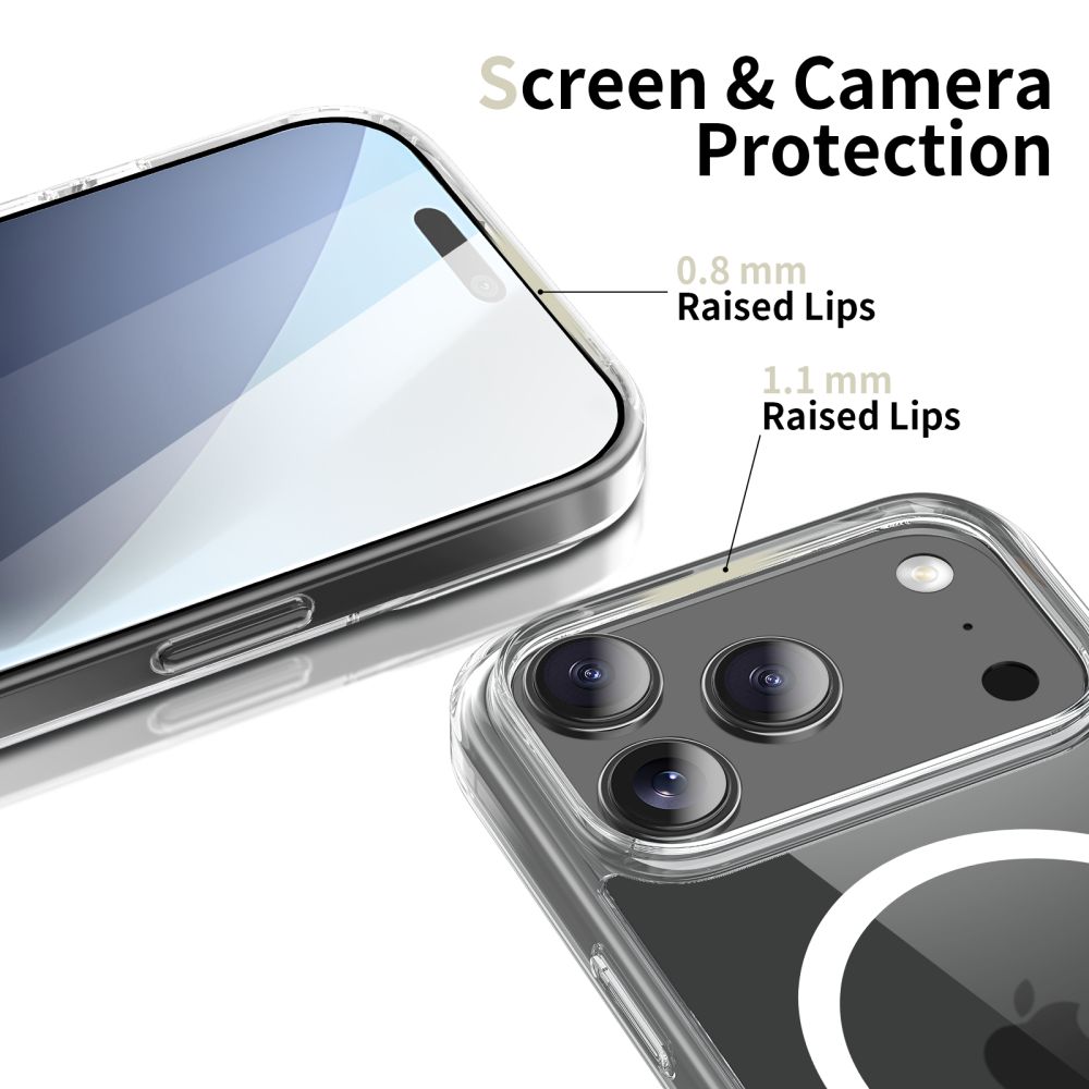 Tech-Protect FlexAir Hybrid MagSafe vāciņš priekš iPhone 17 Pro - Caurspīdīgs | Phone Case Cover Clear (1)