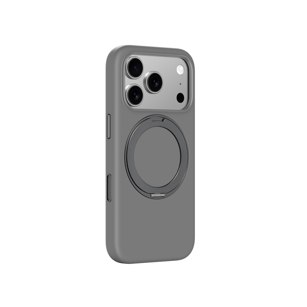 AmazingThing Cloudie iPhone 17 Pro maciņš ar statīvu - Pelēks | Case With Stand Gray (1)