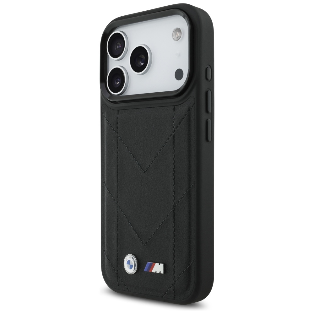 BMW M Quilted Logo MagSafe vāciņš iPhone 17 Pro - Melns | Phone Case Cover Black (0)