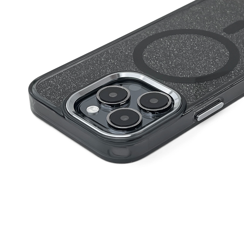 Glitter Case MagSafe saderīgs ar iPhone 17 Pro - Melns | Compatible Black (0)