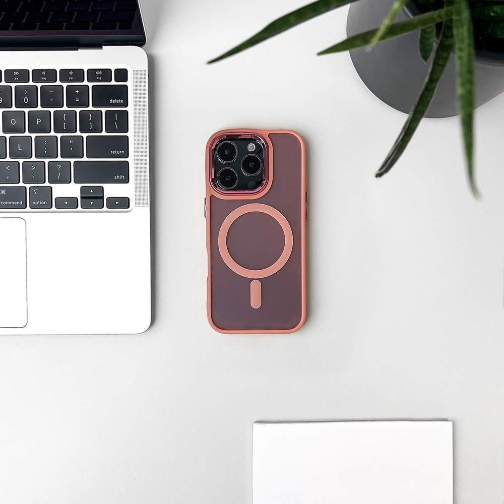 Glitter Case MagSafe saderīgs ar iPhone 17 Pro - Rozā | Compatible Pink (3)