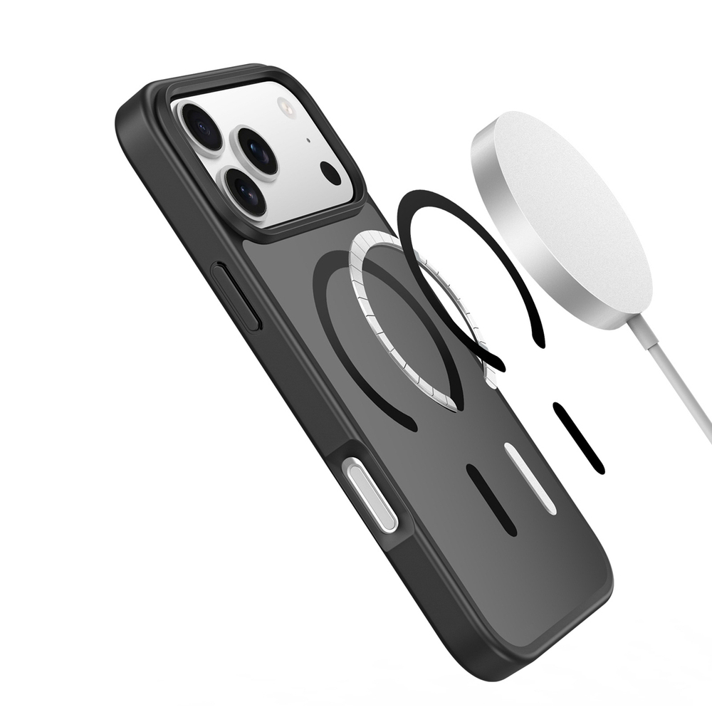 Dux Ducis Yind iPhone 17 Pro vāciņš ar MagSafe savietojamību - melns | Case Compatible With Black (3)