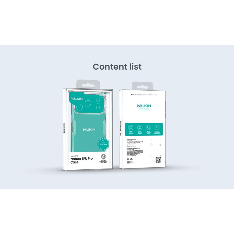 Nillkin Nature TPU Pro maciņš priekš iPhone 17 - Caurspīdīgs | Phone Case Cover Transparent (3)