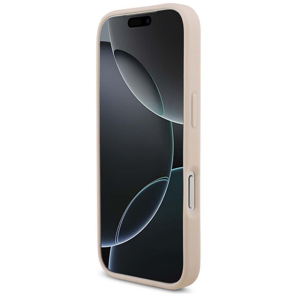 Guess Grained Big 4G & Classic Logo iPhone 17 Pro vāciņš - rozā | Case Pink (3)