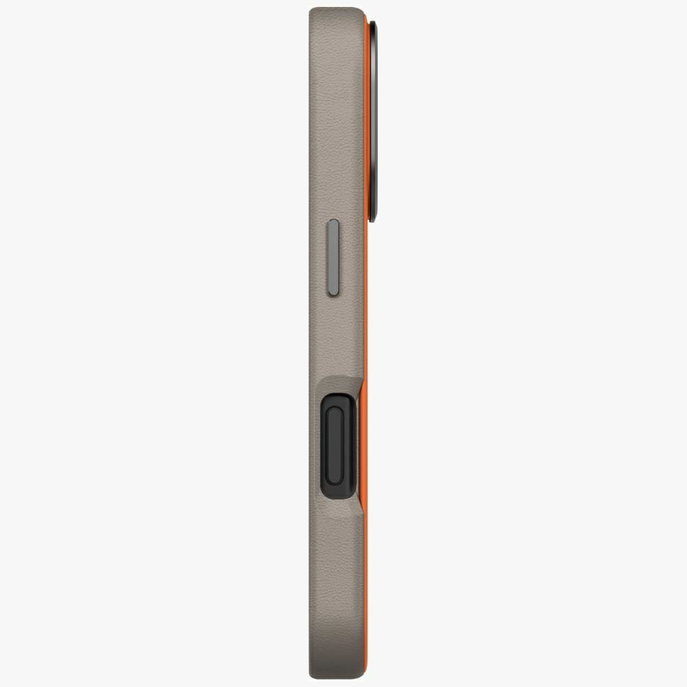 Uniq Lyden DS vāciņš iPhone 17 Pro ar Magclick uzlādi – oranži-pelēks | Phone Case Cover Charging - Orange-Gray (2)
