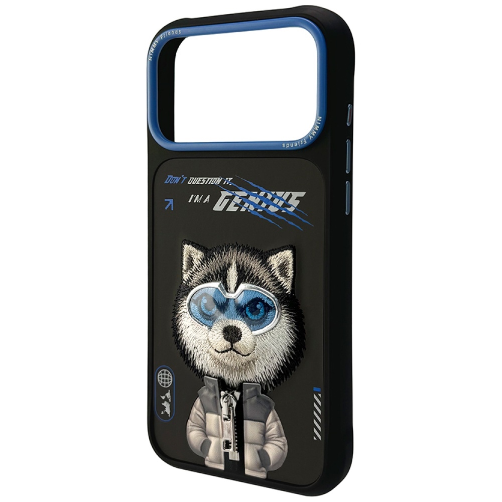 Nimmy Cool&Cute 2.0 Wolf vāciņš iPhone 17 Pro – melns | Phone Case Cover (1)