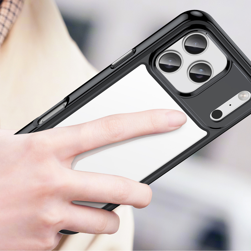 Outer Space maciņš iPhone 17 Pro – melns caurspīdīgs | Phone Case Cover (3)