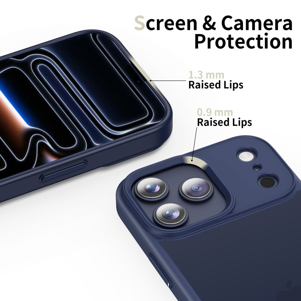 Tech-Protect MagMat maciņš iPhone 17 Pro — matēts tumši zils | Phone Case Cover (3)