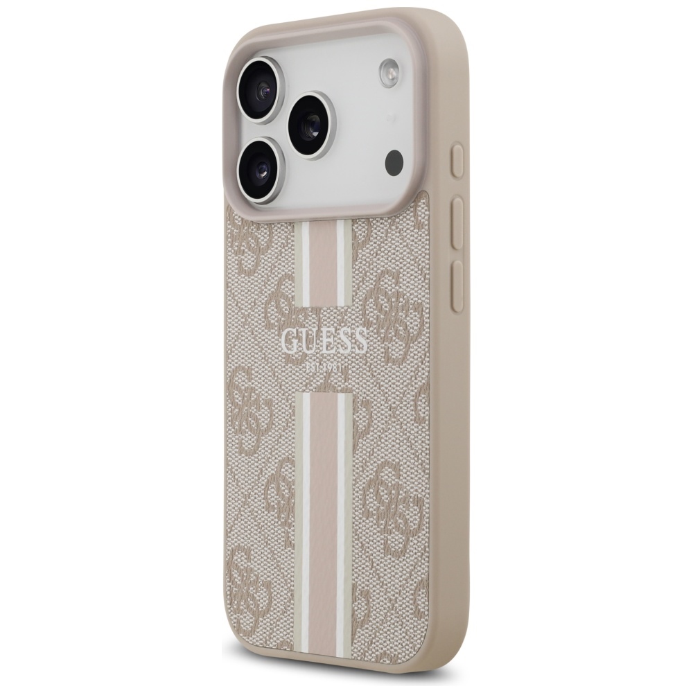 Guess 4G Printed Stripes MagSafe Maciņš ar MagSafe iPhone 17 Pro – Rozā | Phone Case Cover (0)