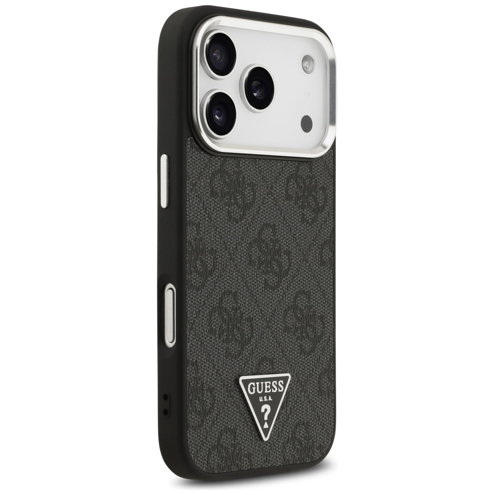 Guess 4G Triangle Logo MagSafe vāciņš iPhone 17 Pro – melns | Phone Case Cover (2)
