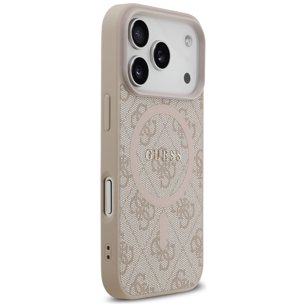 Guess 4G Ring Classic Logo MagSafe vāciņš ar MagSafe priekš iPhone 17 Pro – rozā | Phone Case Cover (2)