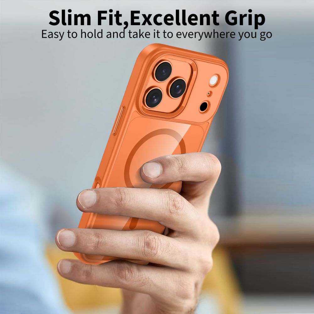 Tech-Protect MagMat MagSafe maks iPhone 17 Pro – caurspīdīgi oranžs | Phone Case Cover (2)