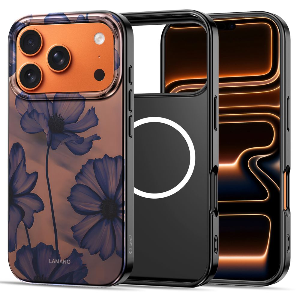 Tech-Protect Lamano MagSafe maciņš iPhone 17 Pro – brūni-violets | Phone Case Cover (1)